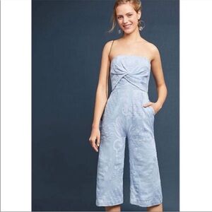 Anthropologie Aijek Wide Leg Romper Jumpsuit Size2